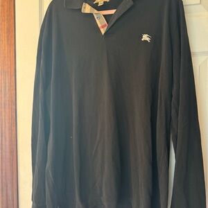 Burberry Black Polo Shirt for Men